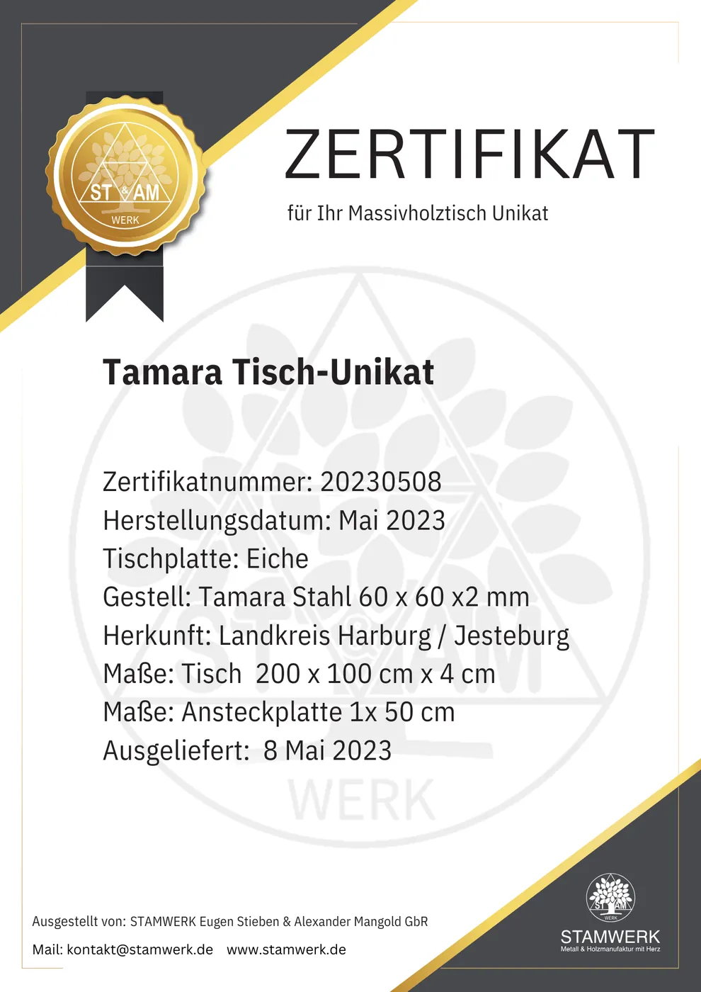 Zertifikat