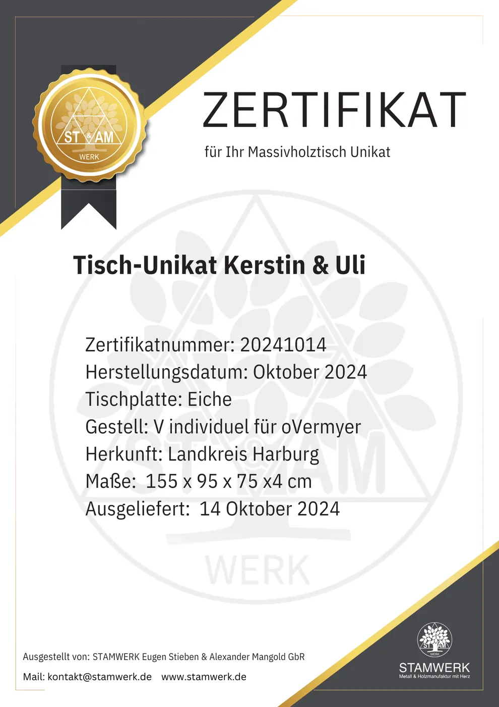 Zertifikat